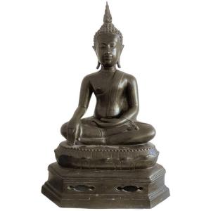 Thai Bronze Buddha – Sukhothai Tradition, 15th Century