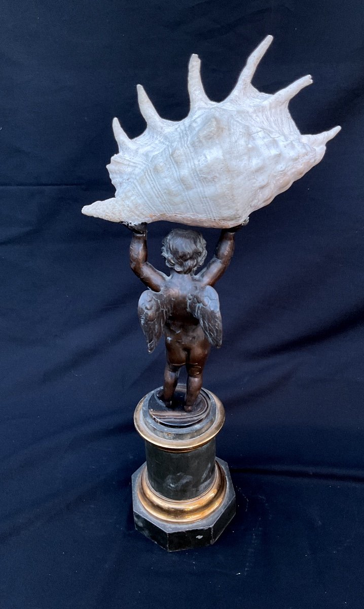 Cabinet De Curiosité Bronze Putti -photo-4