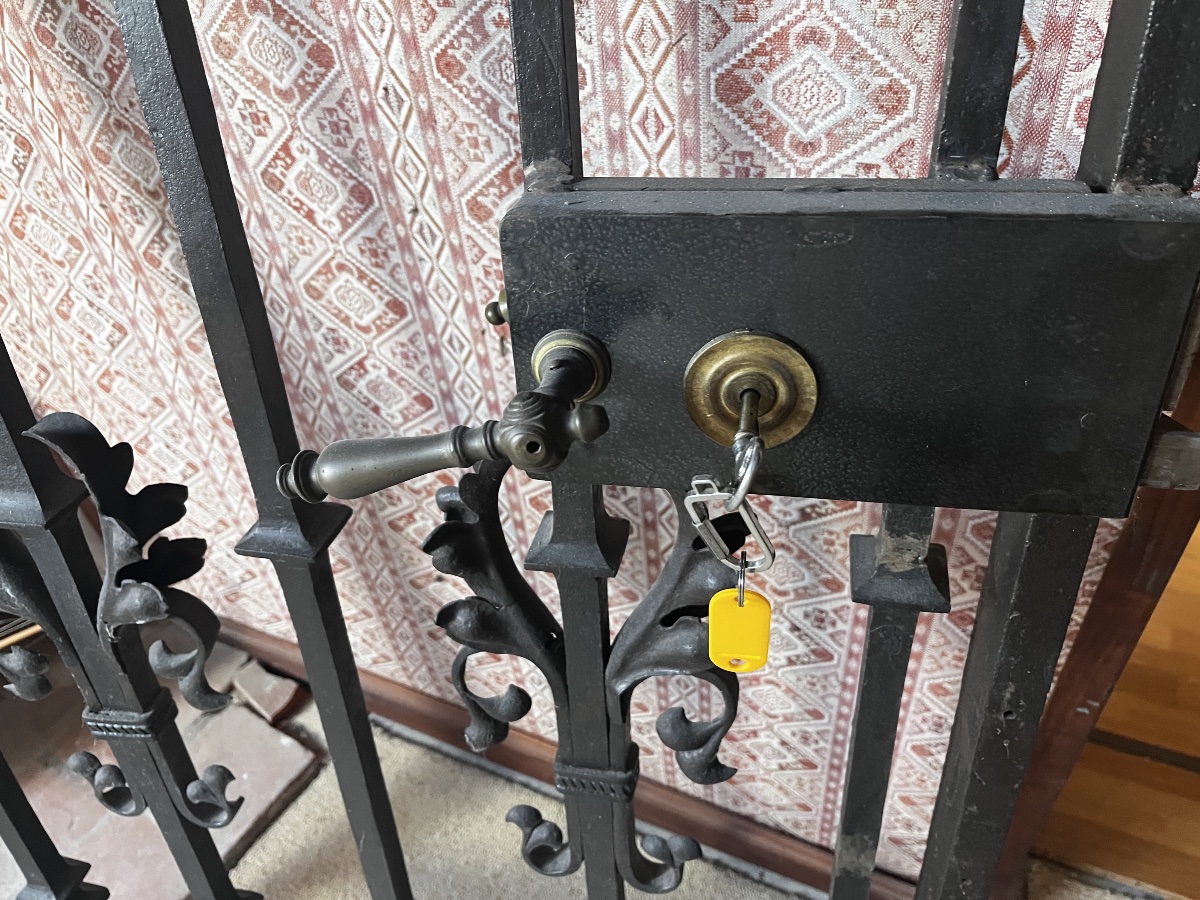 Porte grille fer forgé XVII-photo-3