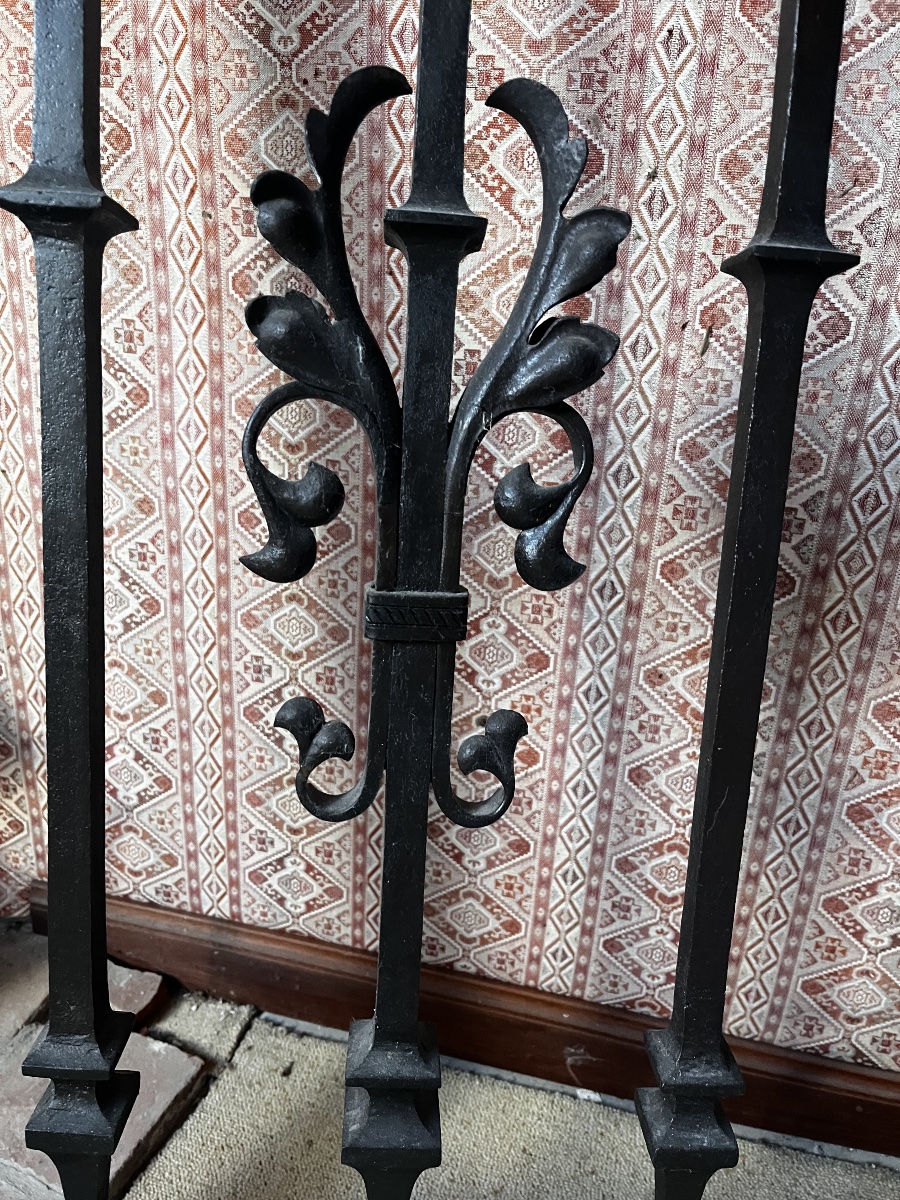 Porte grille fer forgé XVII-photo-4