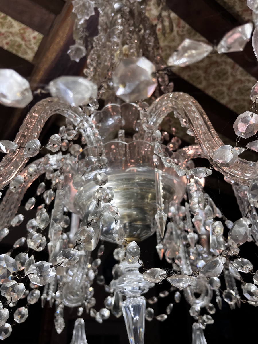 Early 19th-century Bohemian Crystal Chandelier-photo-4