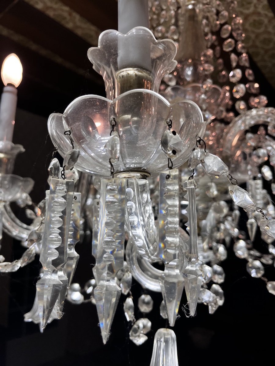 Early 19th-century Bohemian Crystal Chandelier-photo-4