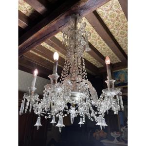 Lustre cristal Bohème début XIXe