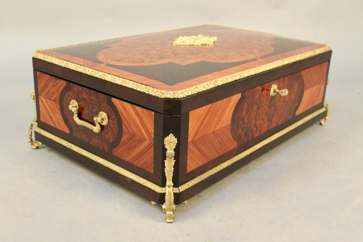 Large Writing Box Inlaid All Faces Napoleon III-photo-5