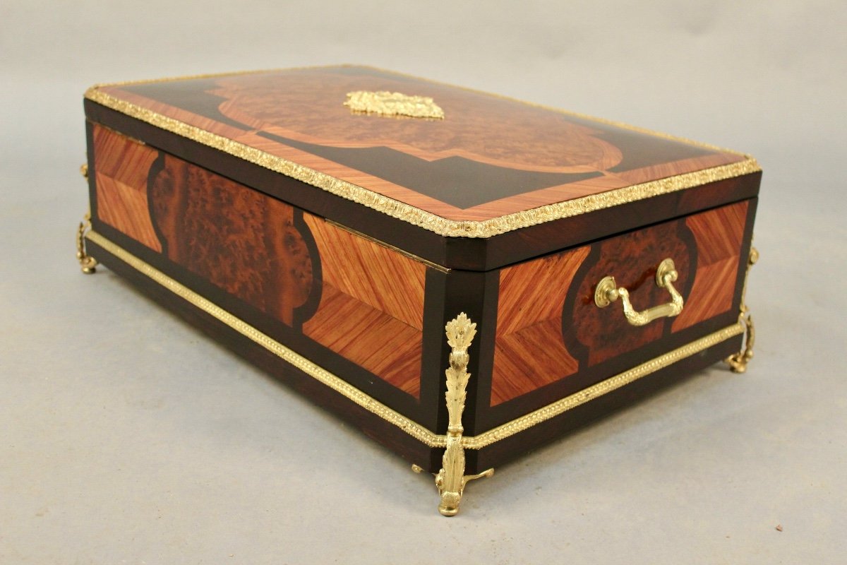 Large Writing Box Inlaid All Faces Napoleon III-photo-6