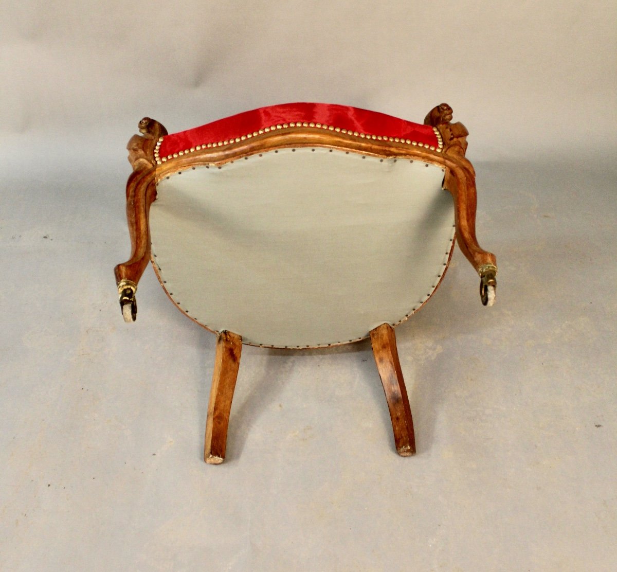 Louis Philippe Armchair In Walnut Nineteenth-photo-3