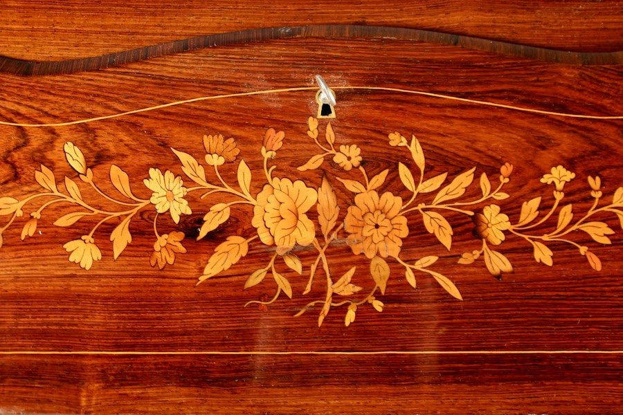 Napoleon III Inlaid Slope Desk-photo-3