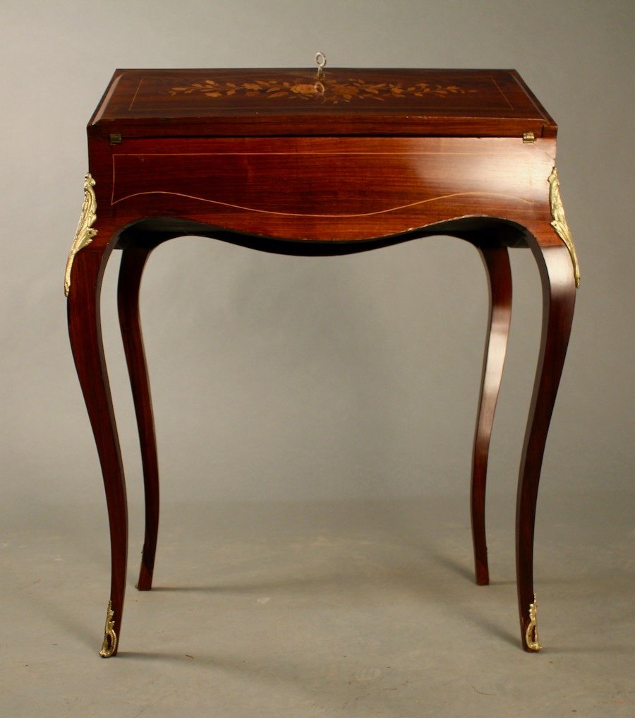 Napoleon III Inlaid Slope Desk-photo-4