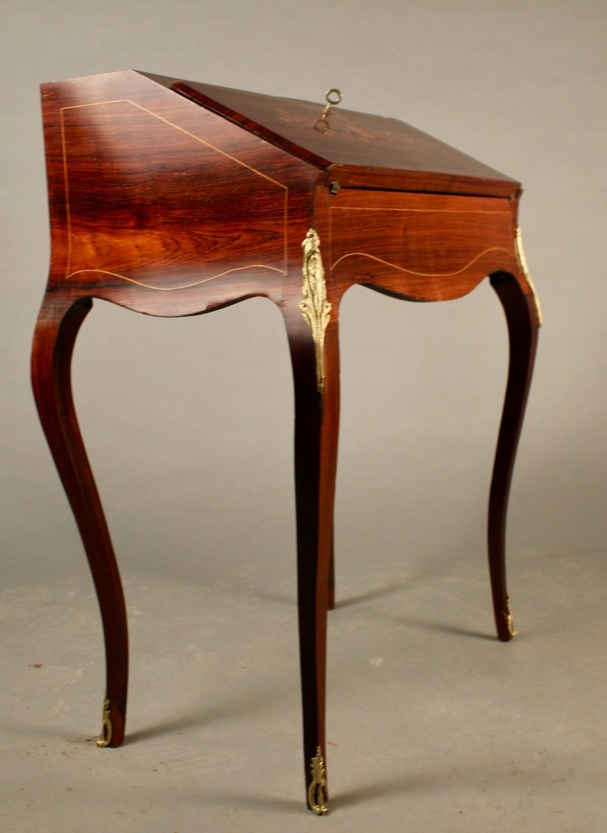 Napoleon III Inlaid Slope Desk-photo-2