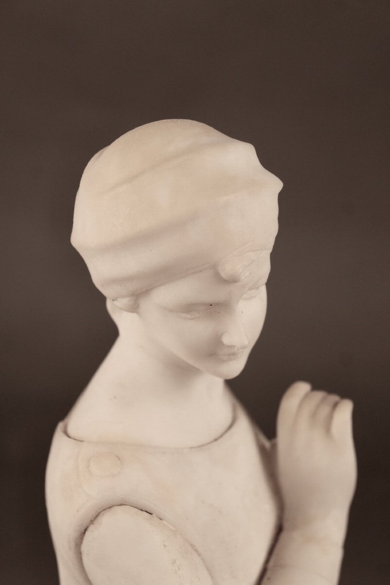 Marble And Alabaster Statue By Pugi-photo-4