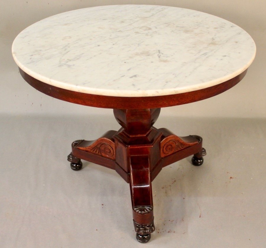 Pedestal Restoration Period In Mahogany Tripod Foot-photo-4