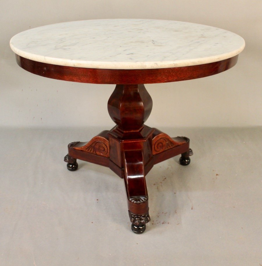 Pedestal Restoration Period In Mahogany Tripod Foot