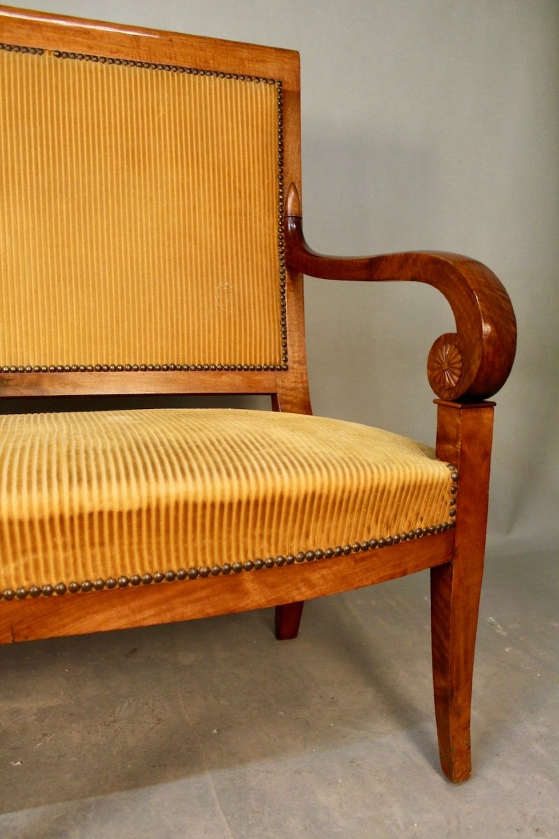 Mahogany Bench Nineteenth Restoration Period-photo-4