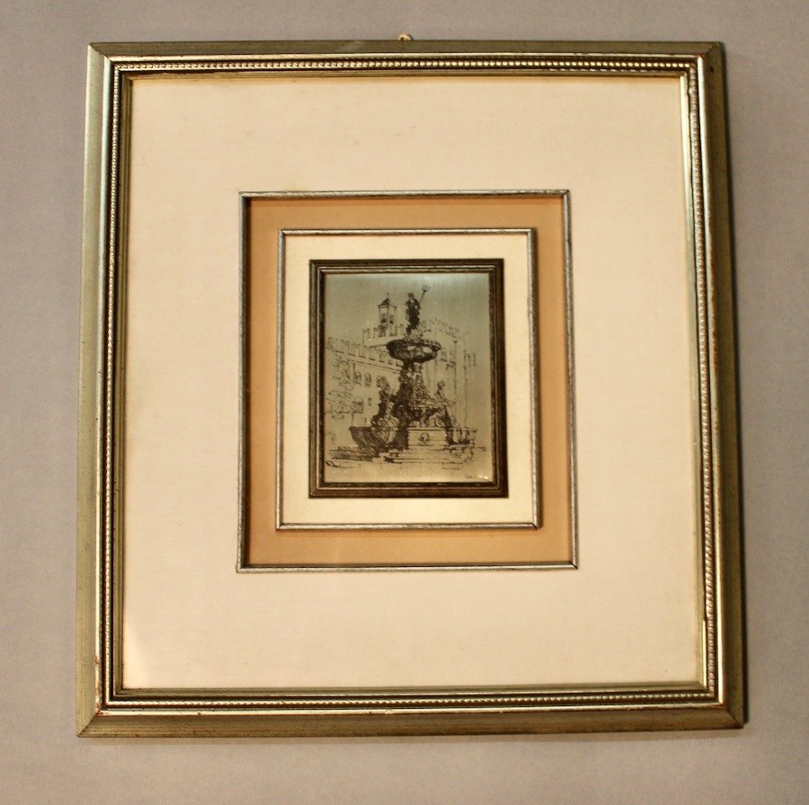 Plaque Gravée Du Joailler Italien  Mastro 7 