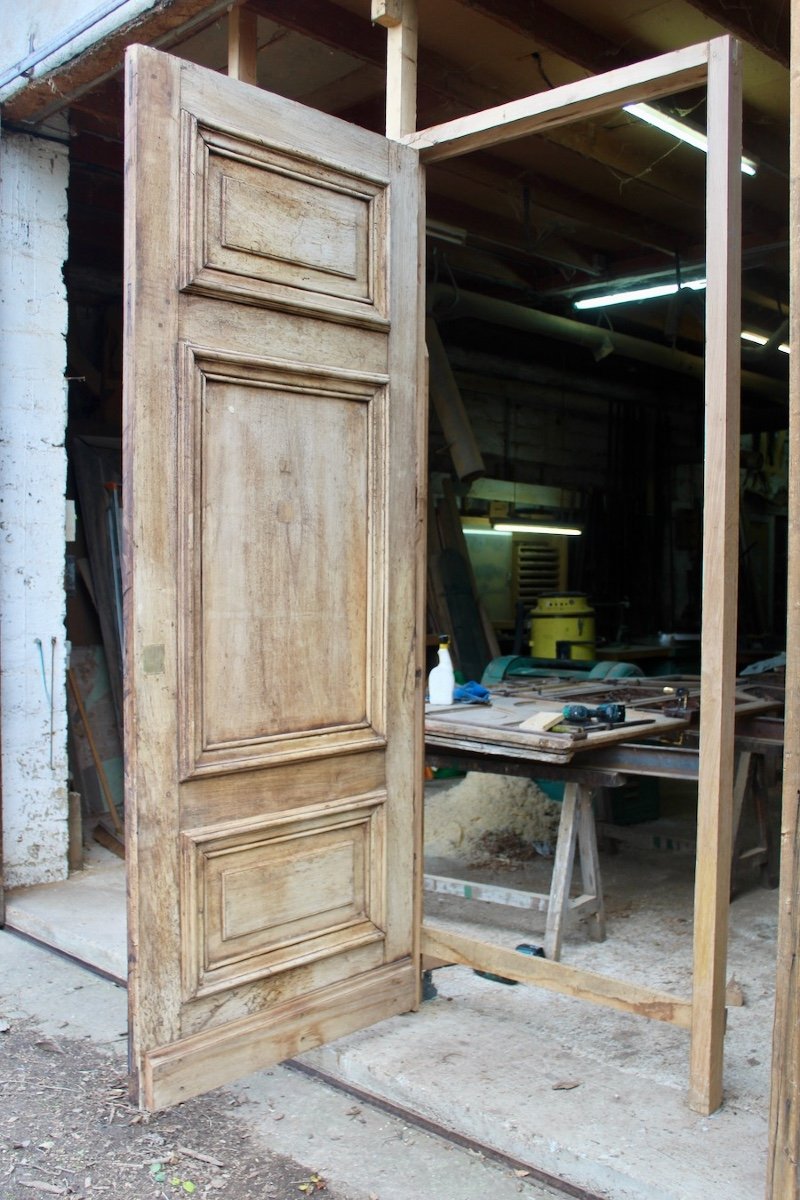 Important 19th Century Haussmann Walnut Door-photo-2
