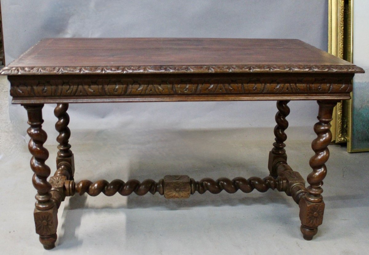 Table à écrire à Grand Tiroir Louis XIII XIXème-photo-4