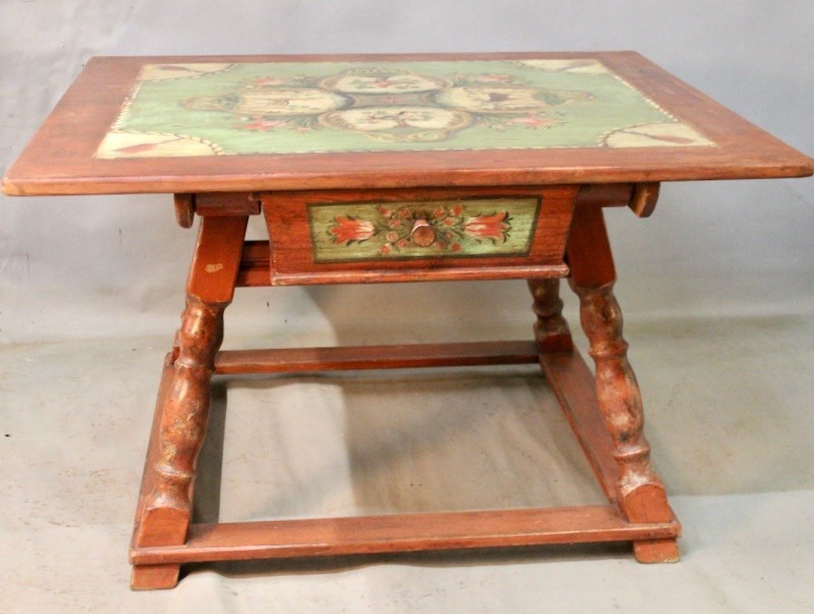 19th Century Swiss Changer's Table-photo-7