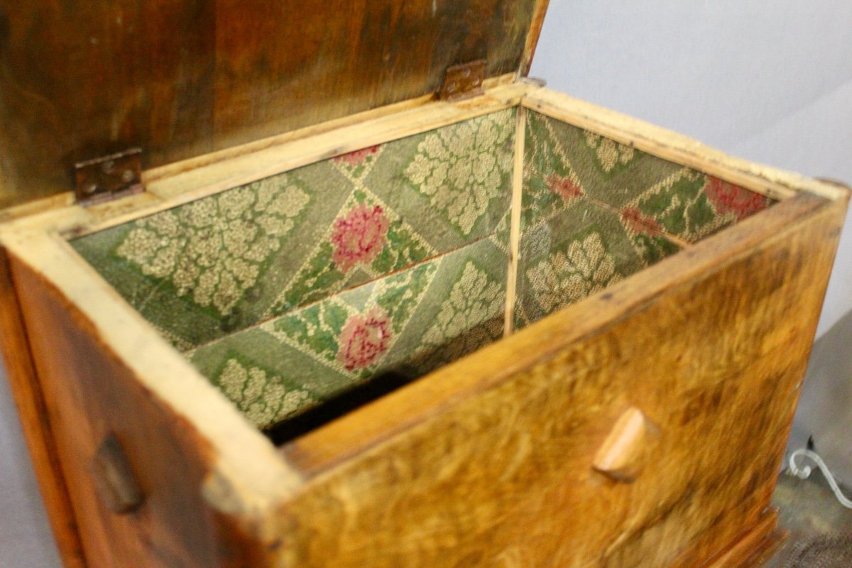 Grand Coffret En Bois Décoré Toutes Faces -photo-1