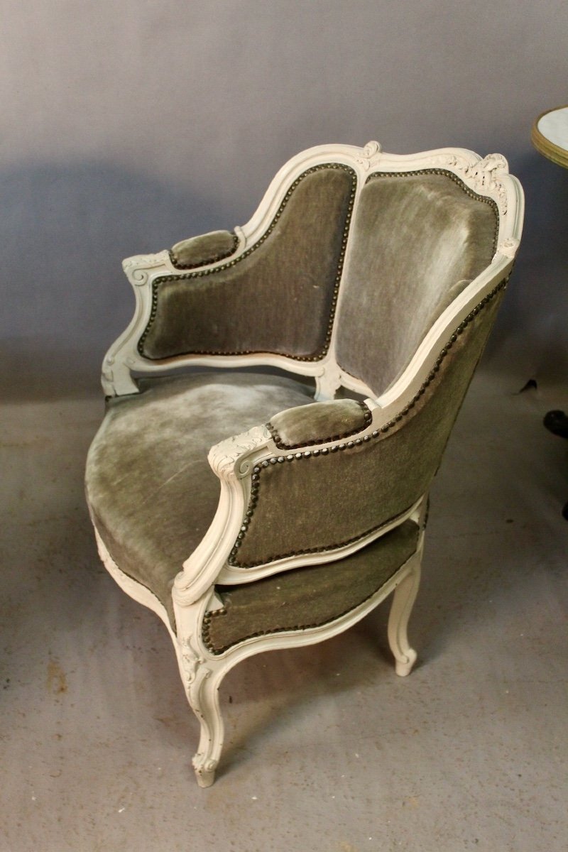 Pair Of Louis XV Style Basket Armchairs-photo-5