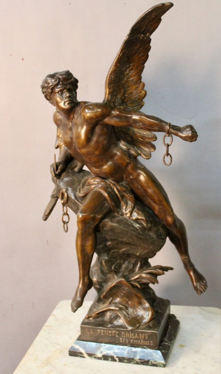 "la Pensée Brisant Ses Chaines " Régule Par André Emile Louis Picault