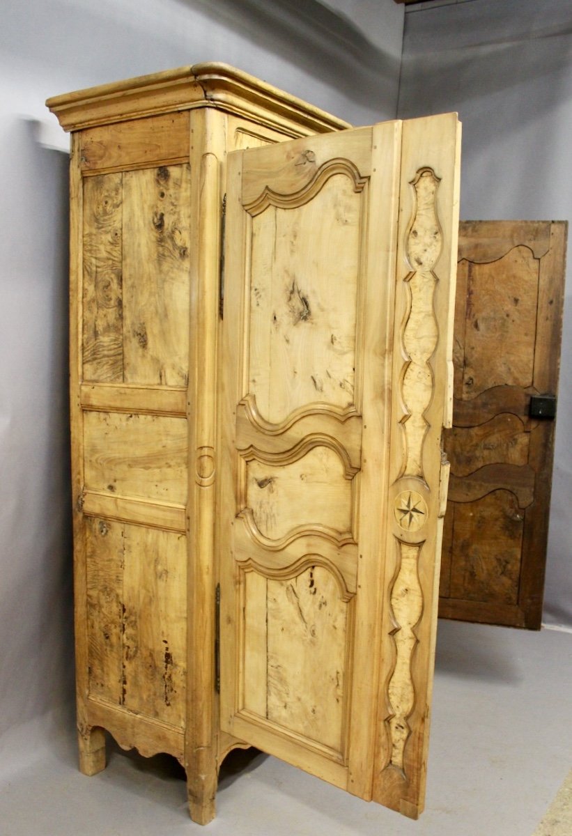 19th Century Bressane Cabinet Burl Ash-photo-3