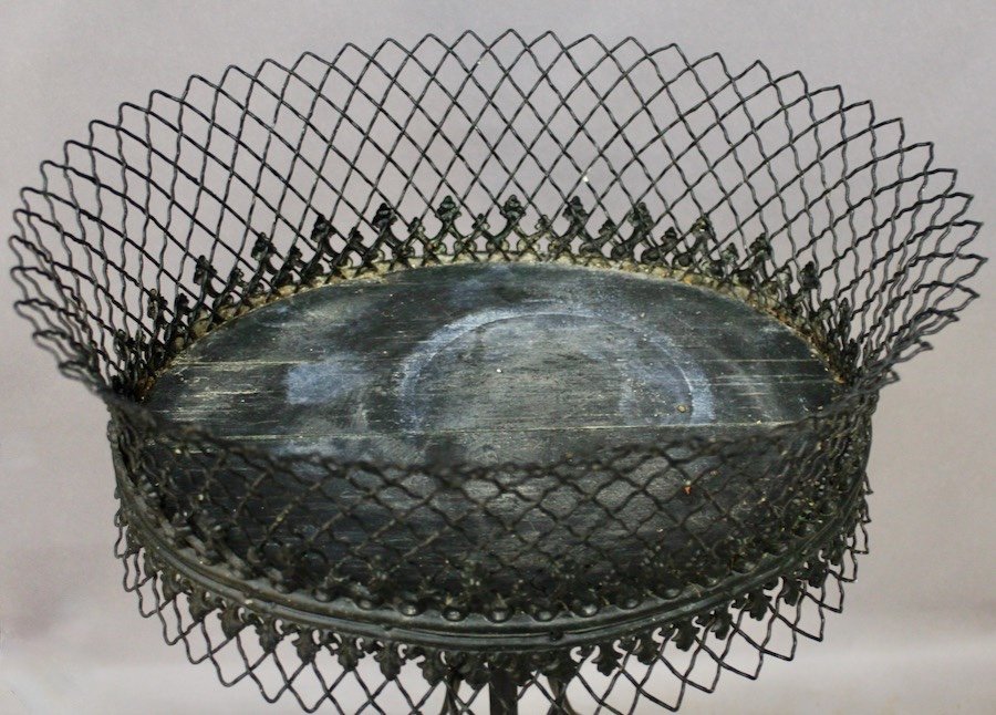 Wrought Iron Planter On Stand-photo-2