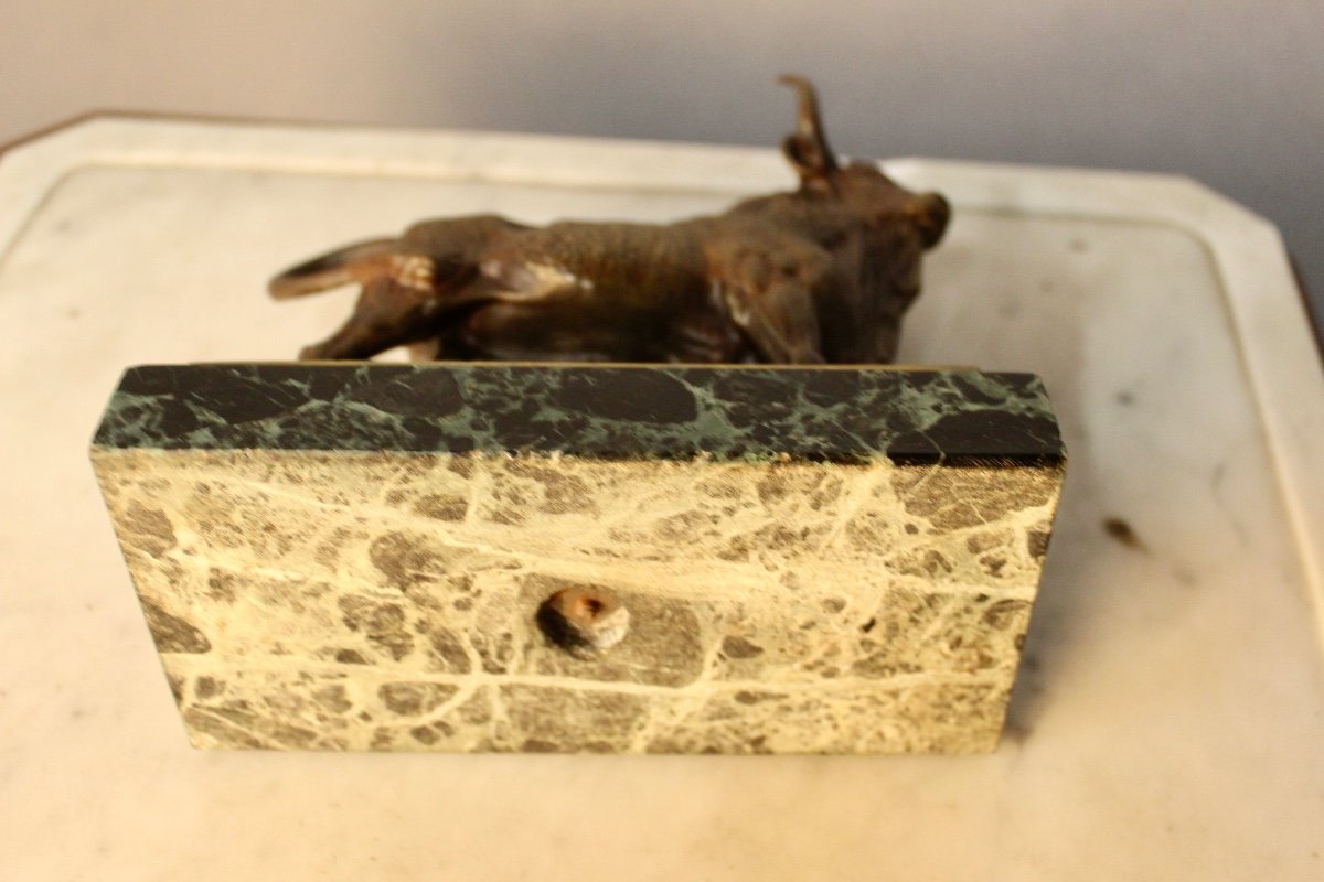 Bronze "winning Bull" By Clésinger (1814-1883)-photo-2