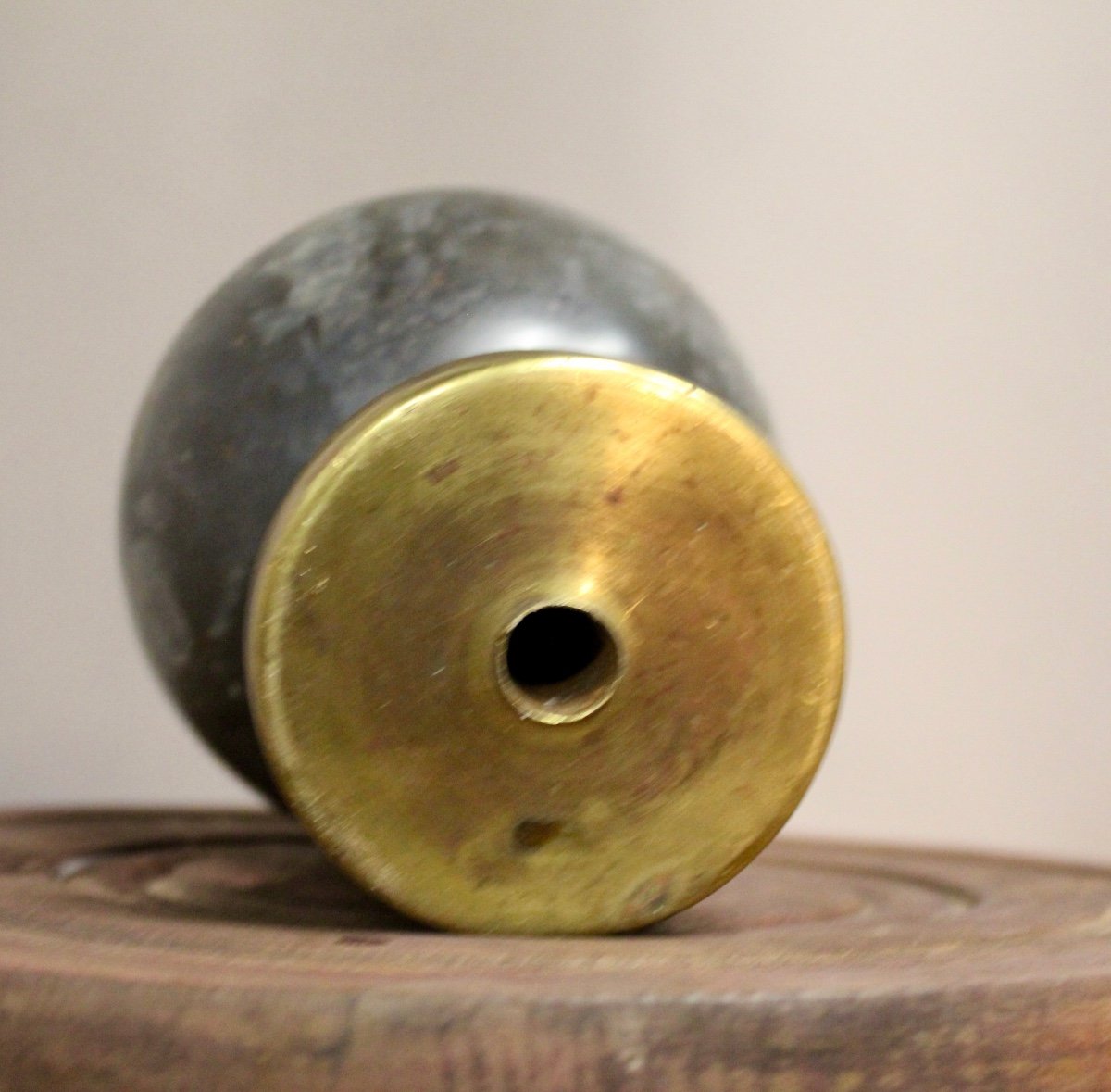 Saint Anne Grey Marble Stair Ball, 19th Century-photo-4