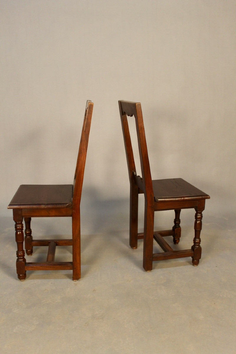 Pair Of Louis XIII Lorraine Chairs-photo-3