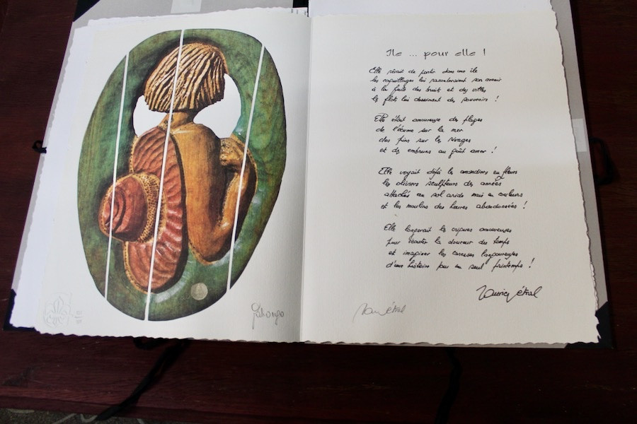 Box Set Of 8 Gab Gabongo Lithographs And Unpublished Poems By Maurice Métral-photo-4
