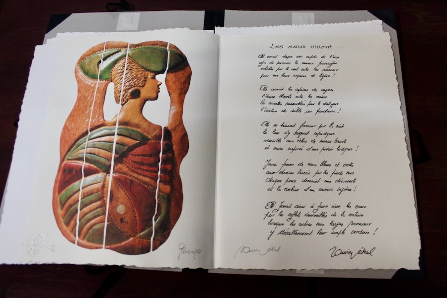 Box Set Of 8 Gab Gabongo Lithographs And Unpublished Poems By Maurice Métral-photo-5