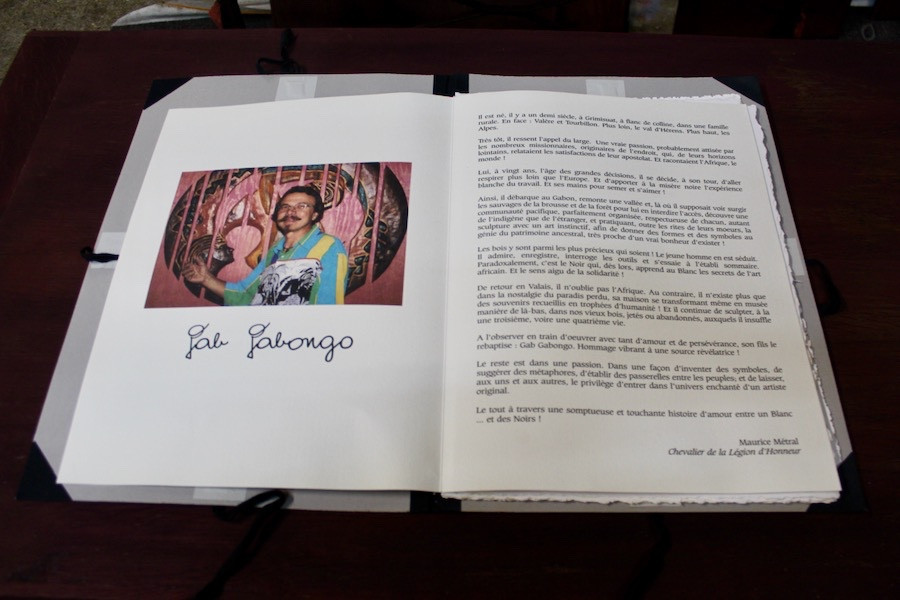 Box Set Of 8 Gab Gabongo Lithographs And Unpublished Poems By Maurice Métral