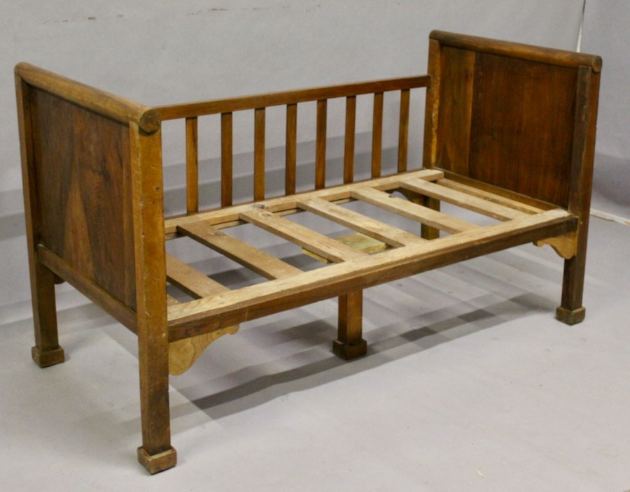 Louis Philippe Walnut Children's Bed-photo-4