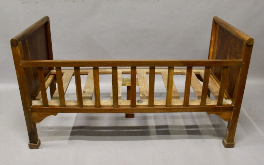 Louis Philippe Walnut Children's Bed-photo-1