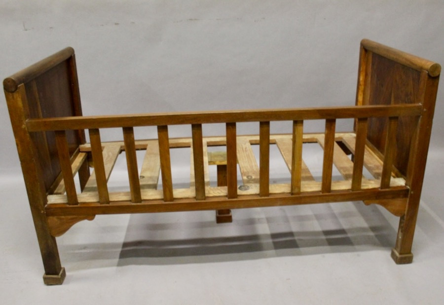Louis Philippe Walnut Children's Bed-photo-2