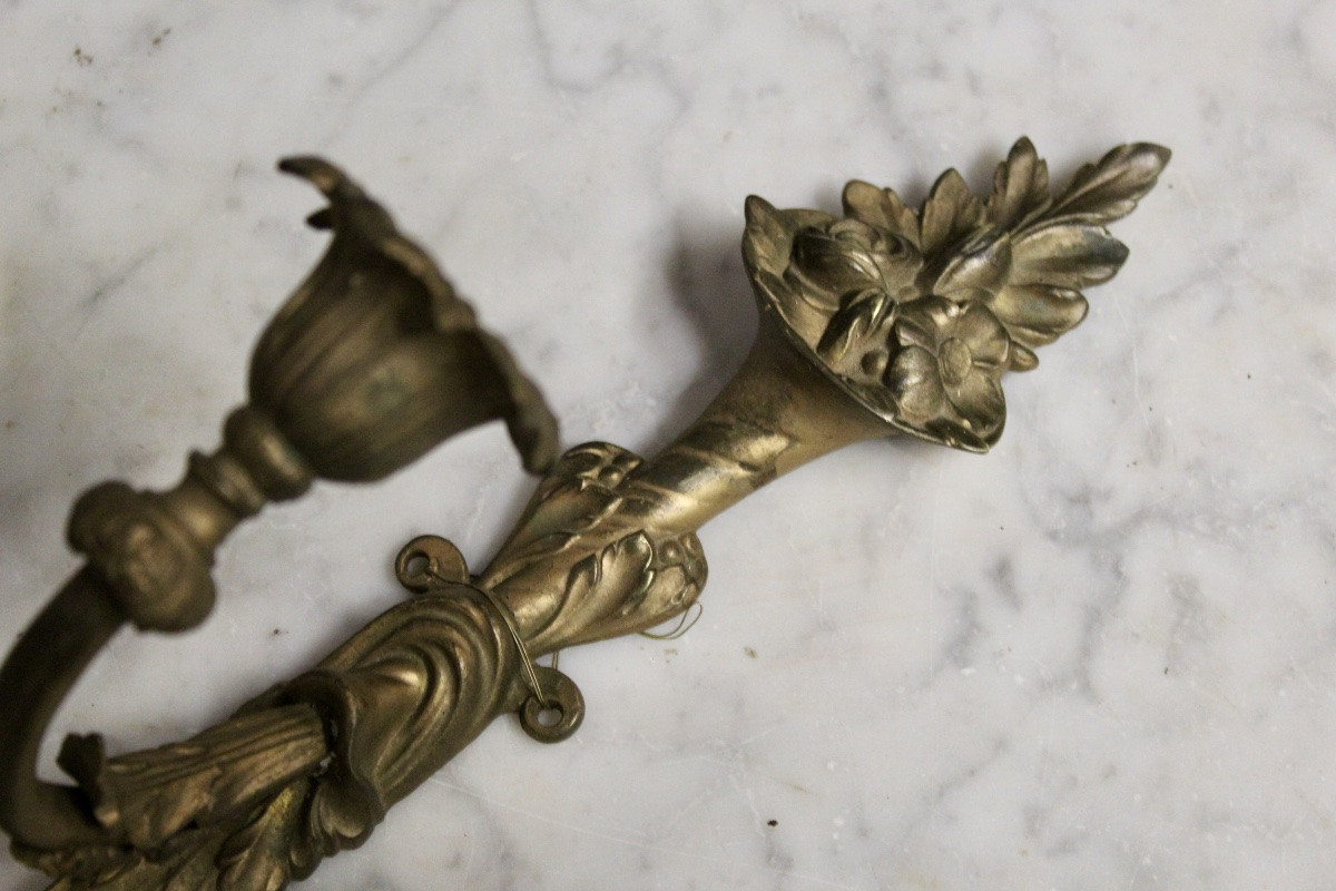 Louis XV Style Bronze Wall Light-photo-2