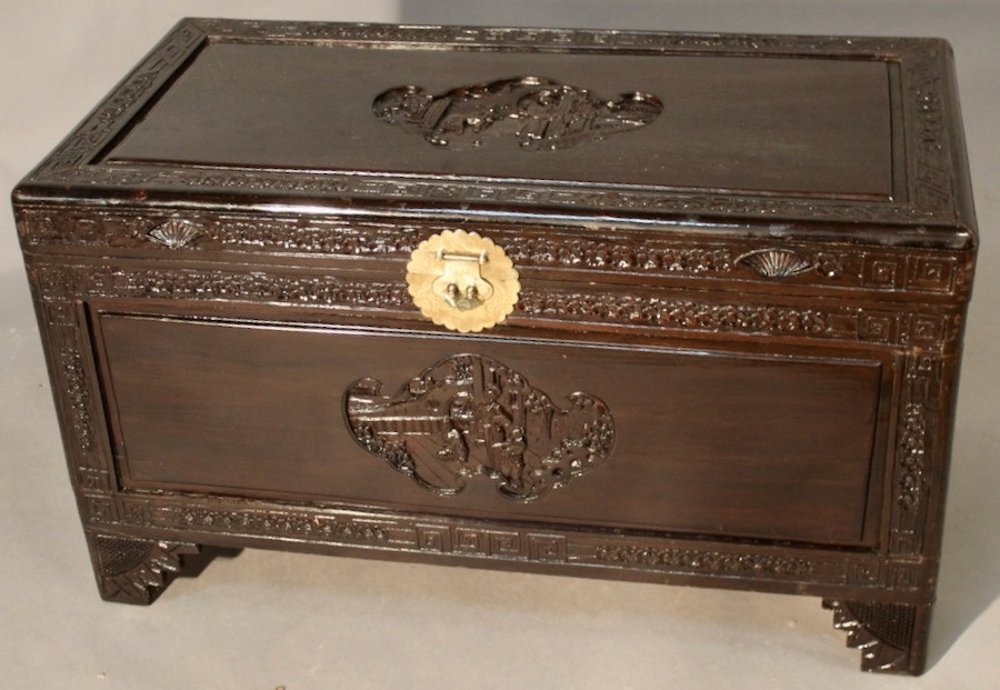 Chinese Camphor Tree Wedding Chest-photo-2