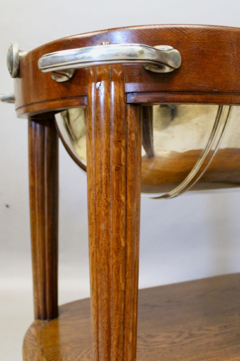 Table roulante ART DECO argenterie de la Maison Renaud et J Clermont à Genève-photo-2