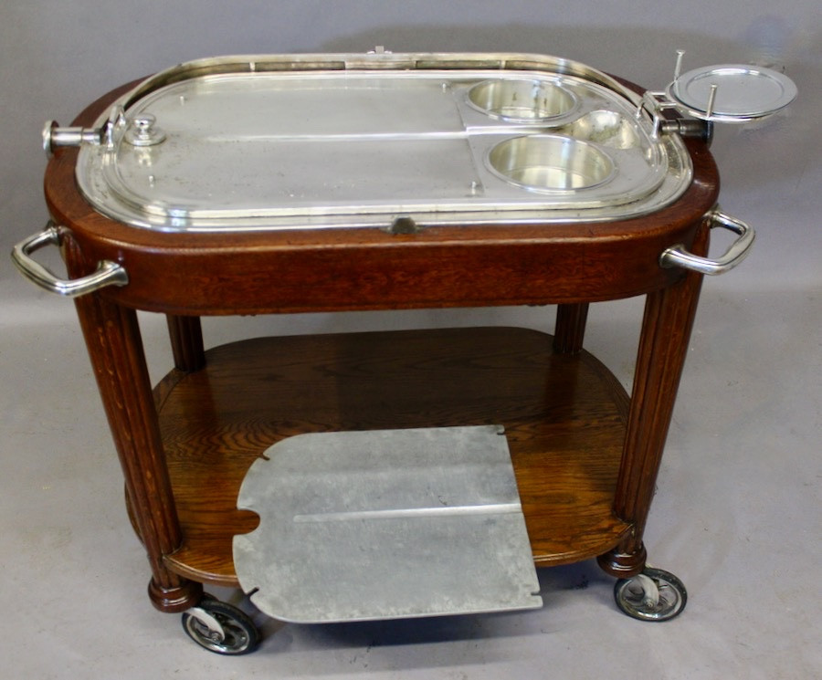 Table roulante ART DECO argenterie de la Maison Renaud et J Clermont à Genève-photo-7