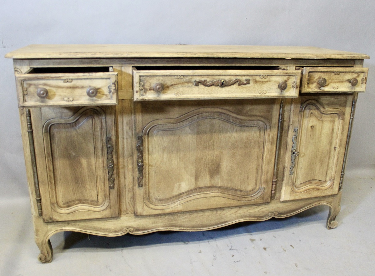 Enfilade style Louis XV en chêne clair-photo-3