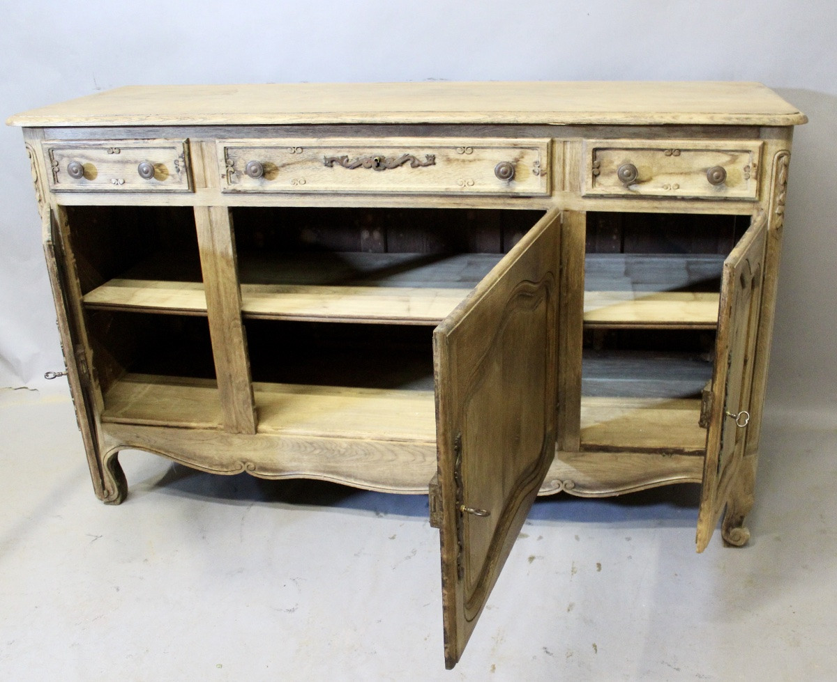 Enfilade style Louis XV en chêne clair-photo-3