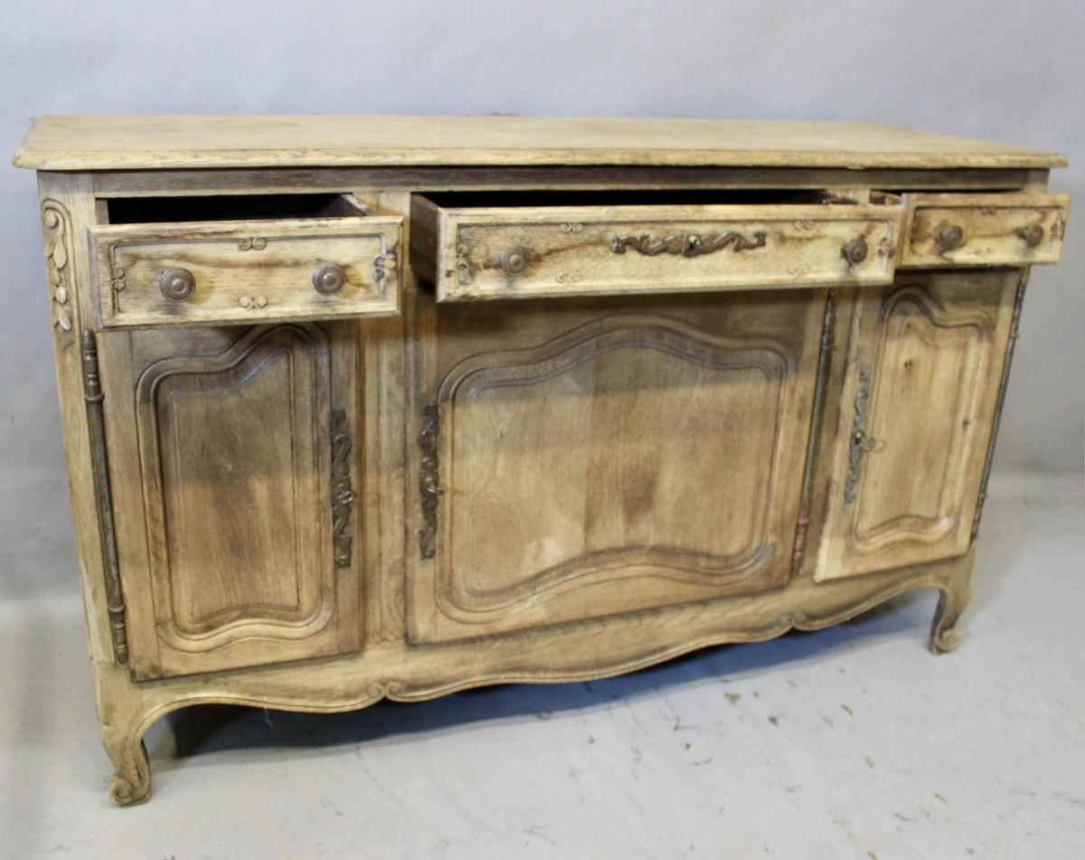 Enfilade style Louis XV en chêne clair-photo-4