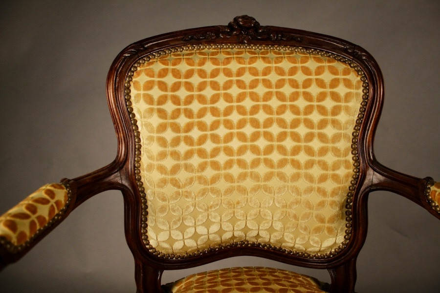 Fauteuil cabriolet Louis XV-photo-4