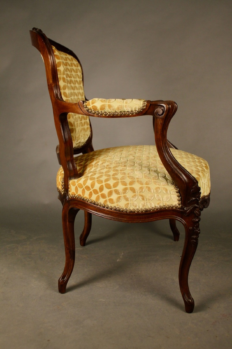 Fauteuil cabriolet Louis XV-photo-2