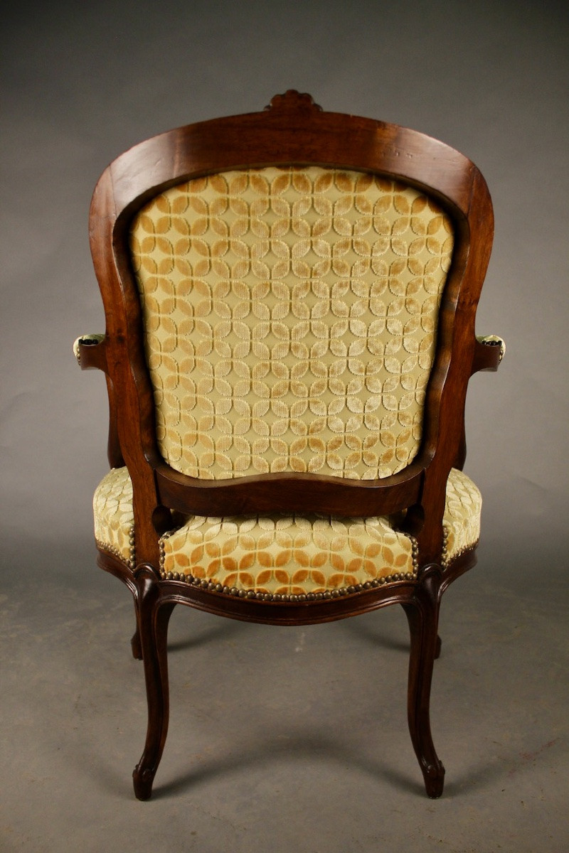 Fauteuil cabriolet Louis XV-photo-5