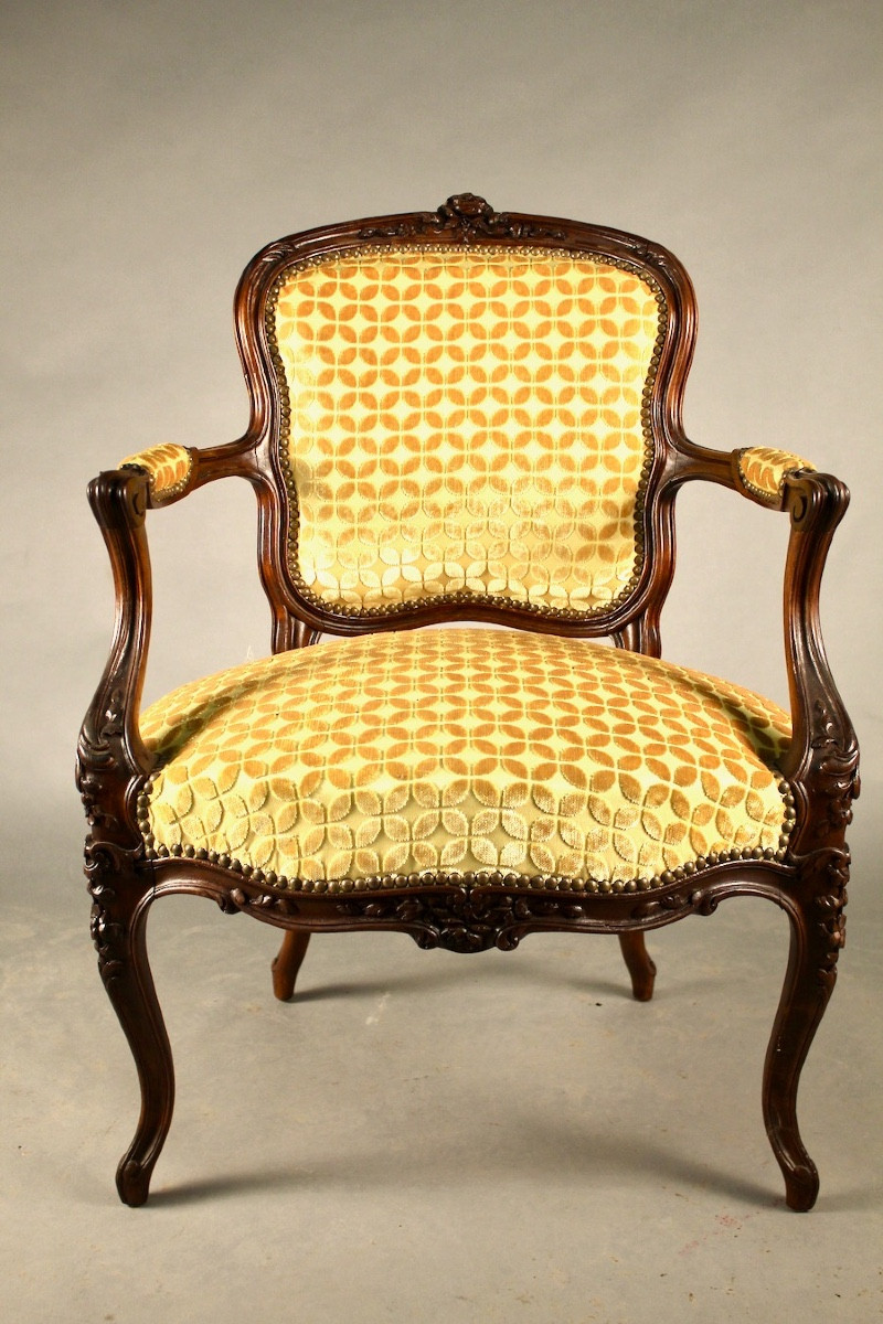 Fauteuil cabriolet Louis XV