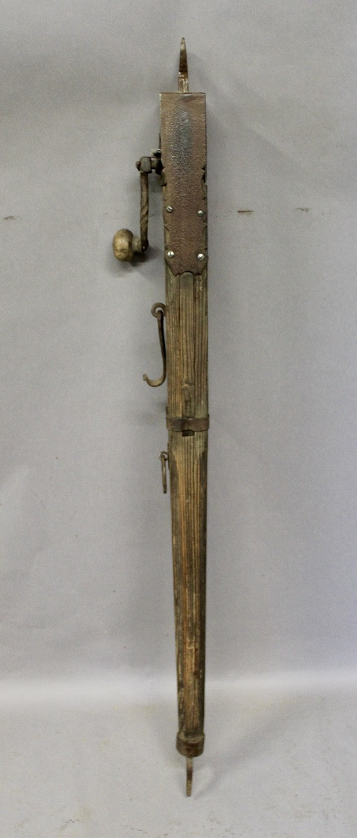 Antique 19th-century Jack, Folk Art, Wood And Wrought Iron-photo-3