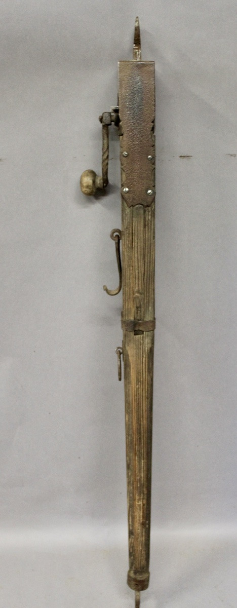 Antique 19th-century Jack, Folk Art, Wood And Wrought Iron-photo-4