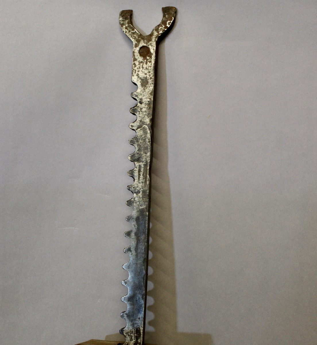 Antique 19th-century Jack, Folk Art, Wood And Wrought Iron-photo-3