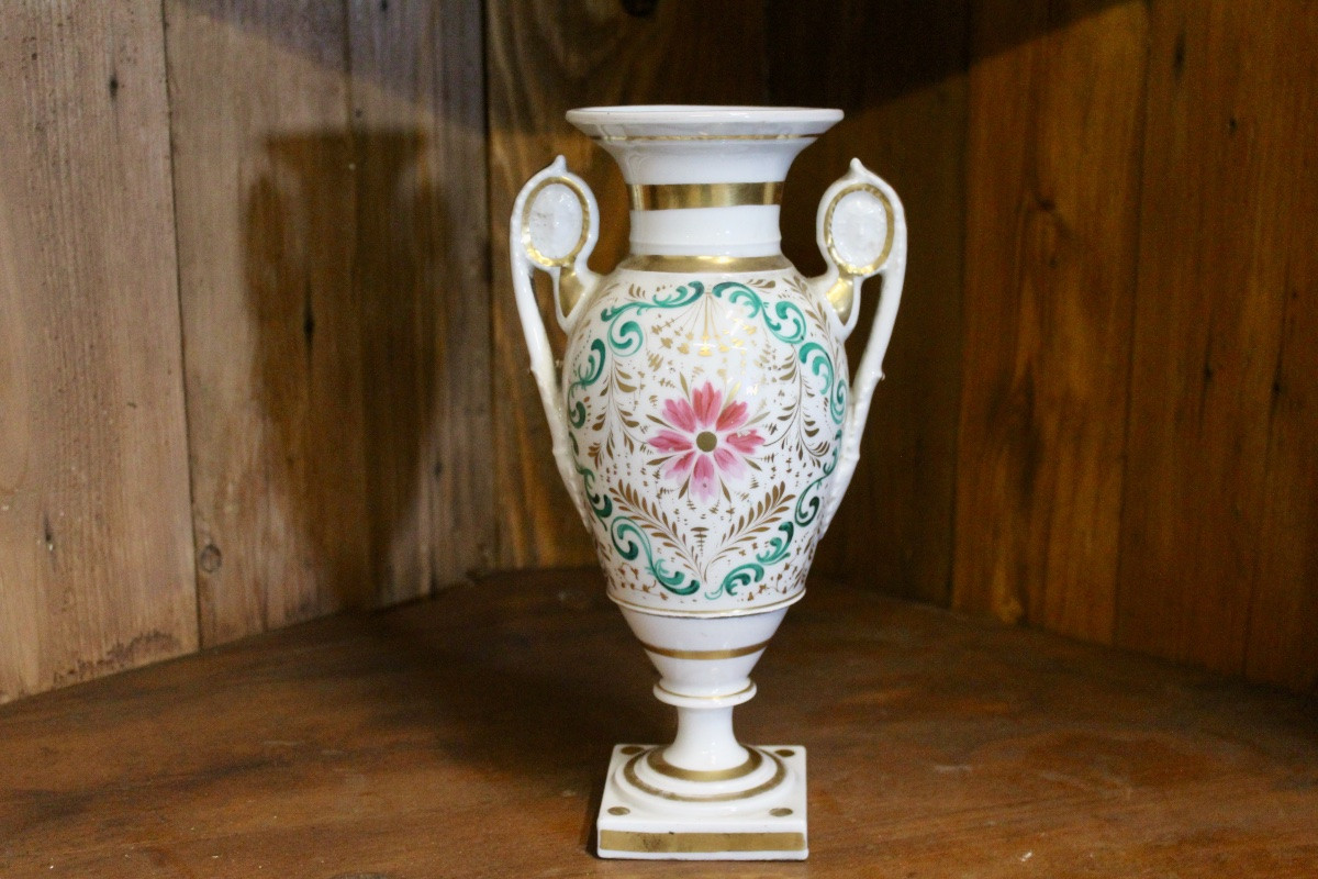 Vase Empire en porcelaine de Paris -photo-2